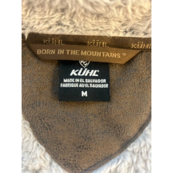 Kuhl Fleece Jacket Sherpa Top Women's Oatmeal Beige Full Zip Hooded Size Medium - Picture 4 of 6